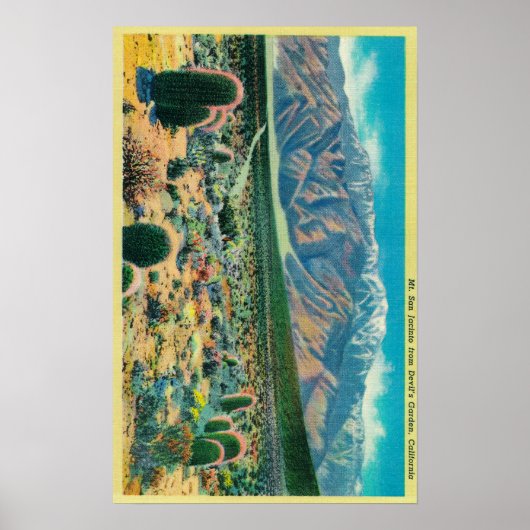 悪魔の庭から出るサンジャコイン山 ポスター (正面)