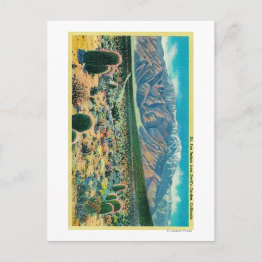 悪魔の庭から出るサンジャコイン山 ポストカード (正面)