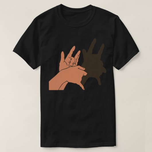 悪魔の影絵人形 Tシャツ (デザイン正面)