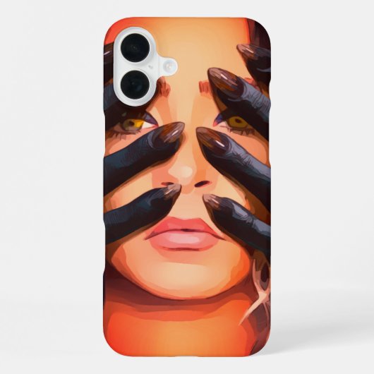 悪魔の手のスマホケース iPhoneケース (裏面)