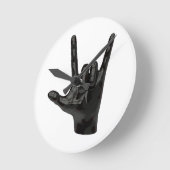 悪魔の手 ラウンド壁時計 (傾斜)