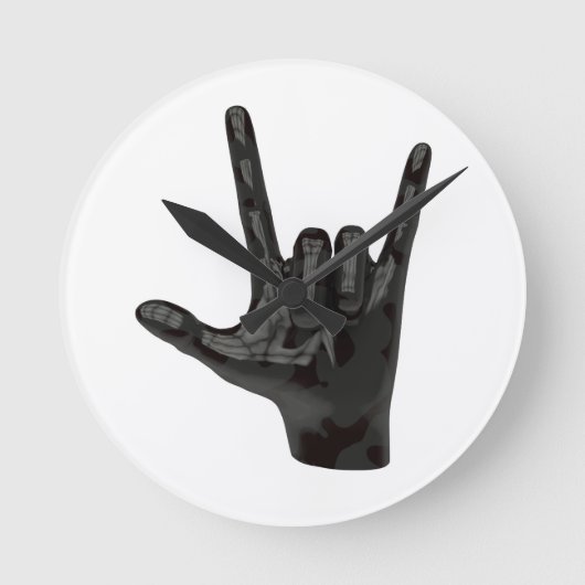 悪魔の手 ラウンド壁時計 (正面)