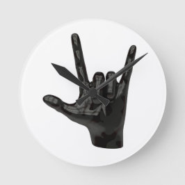 悪魔の手 ラウンド壁時計