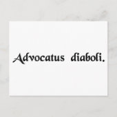 悪魔の擁護者 ポストカード (正面)