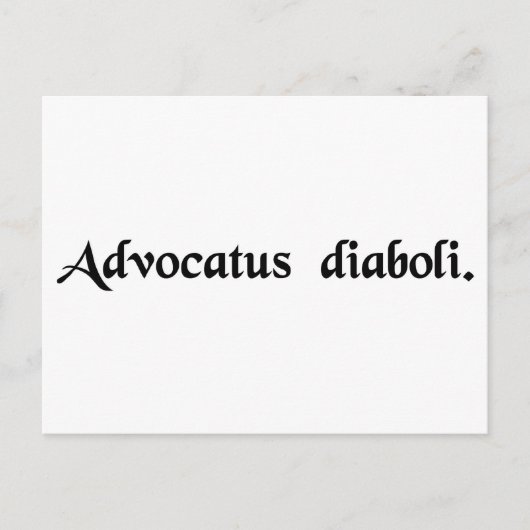 悪魔の擁護者 ポストカード (正面)