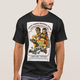 悪魔の映画ポスターとレース必須Tシャツ Tシャツ