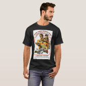 悪魔の映画ポスターとレース必須Tシャツ Tシャツ (正面フル)