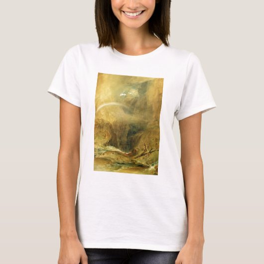 悪魔の橋、聖ゴットハルトの峠、c.1804 (w/c a) tシャツ (正面)