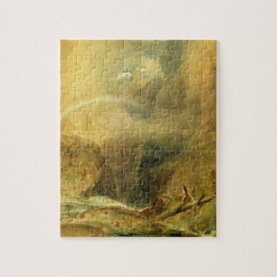 悪魔の橋、St. Gotthardのパス、c.1804 (w/c a ジグソーパズル