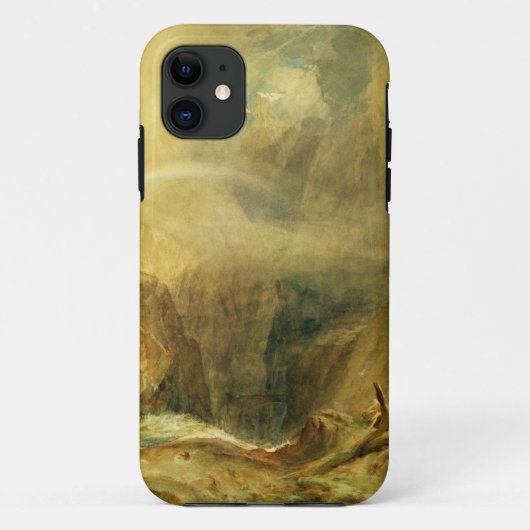 悪魔の橋、St. Gotthardのパス、c.1804 (w/c a Case-Mate iPhoneケース (裏面)