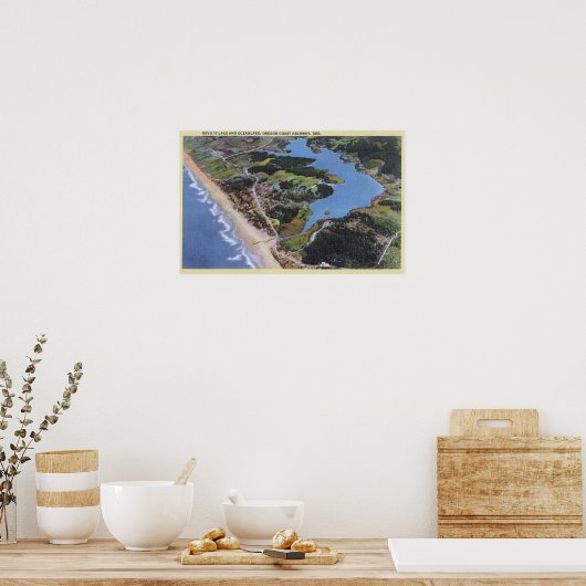 悪魔の湖の空中表示 ポスター (キッチン)