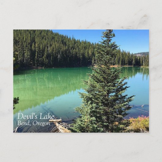 悪魔の湖、または ポストカード (正面)