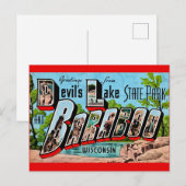 悪魔の湖 バラブー ウィスコンシン州 ポストカード (正面/裏面)