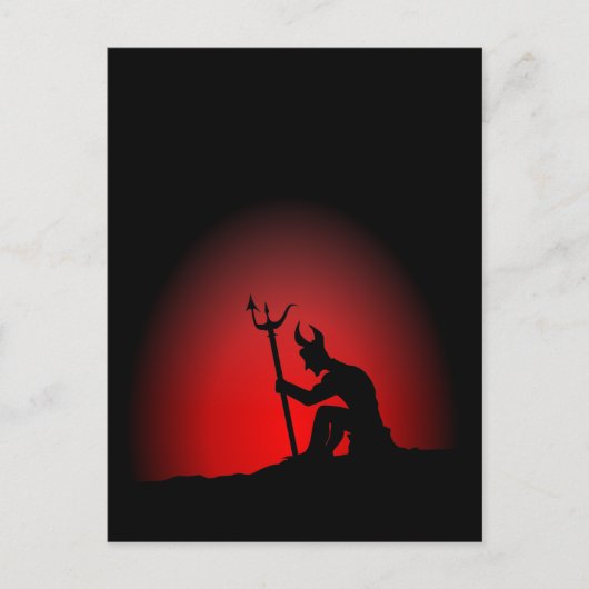 悪魔の熟考 ポストカード (正面)