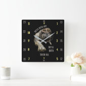 悪魔の犬は彼らのすべてと一つの混乱と混乱 スクエア壁時計 (ホーム)