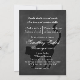 悪魔の猫 ハロウィン招待状 招待状