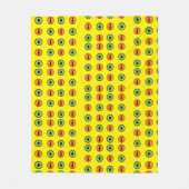 悪魔の目 フリースブランケット (正面)