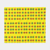 悪魔の目 フリースブランケット (正面(横))