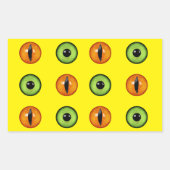 悪魔の目 長方形シール (正面)