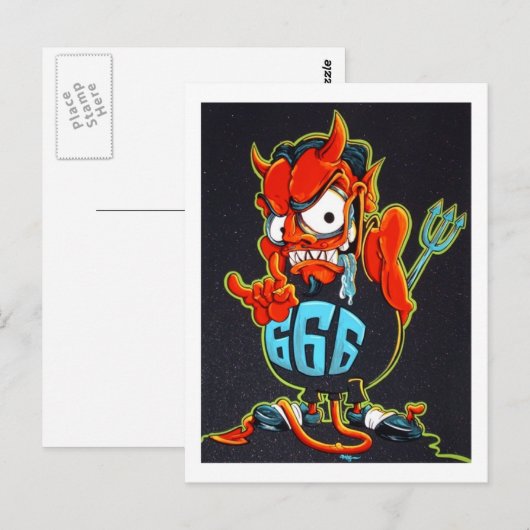 悪魔の石 ポストカード (正面/裏面)