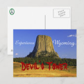 悪魔の石、ワイオミングの郵便はがき ポストカード (正面/裏面)