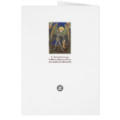 悪魔の祈りの言葉を持つ聖ミカエル大天使 (裏面)