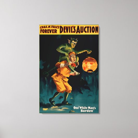 悪魔の競売白人重劇場 キャンバスプリント (正面)