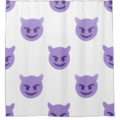 悪魔の絵文字バスルームのシャワーカーテン シャワーカーテン (正面)