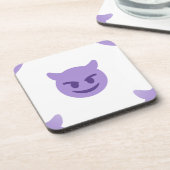 悪魔の絵文字 コースター (左側)