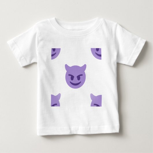 悪魔の絵文字 ベビーTシャツ (正面)