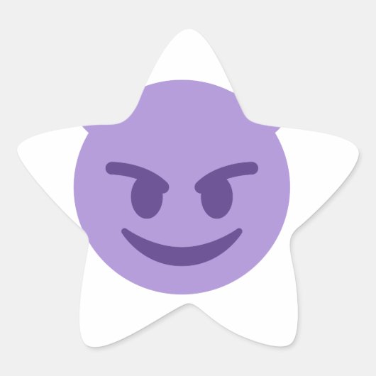 悪魔の絵文字 星シール (正面)