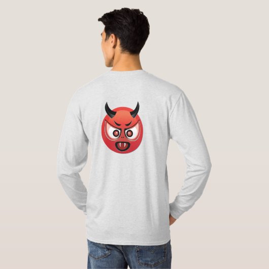 悪魔の絵文字 Tシャツ (裏面フル)