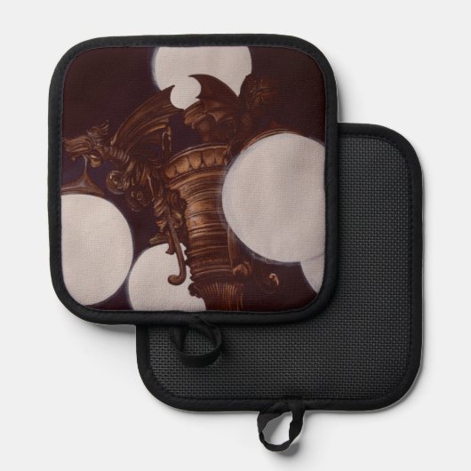 悪魔の翼からのランプ 鍋敷き (正面/裏面)