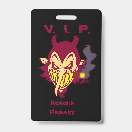 悪魔の葉巻バッジ バッジ (正面)
