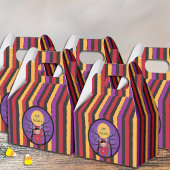 悪魔の衣装を着たカラフル子供ハロウィーンの愛玩箱 フェイバーボックス