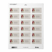 悪魔の衣装を着た女性ヴィンテージ住所 シール (フルシート)