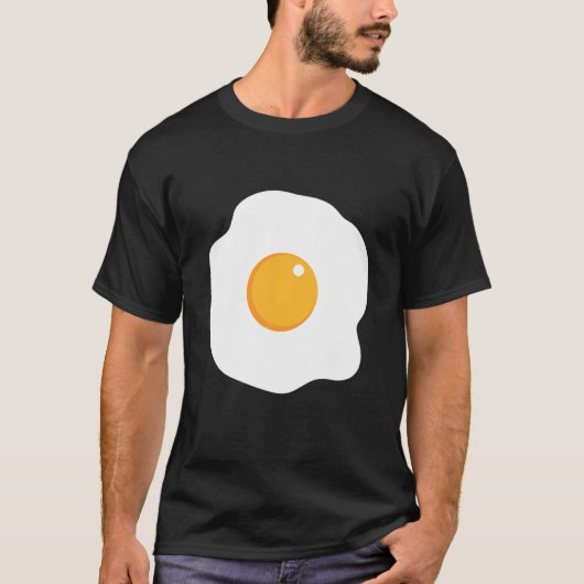 悪魔の角と尾のハロを追加するデボイル卵の衣装 Tシャツ (正面)