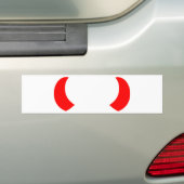 悪魔の角 バンパーステッカー (車上)