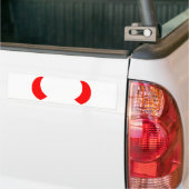 悪魔の角 バンパーステッカー (トラック上)