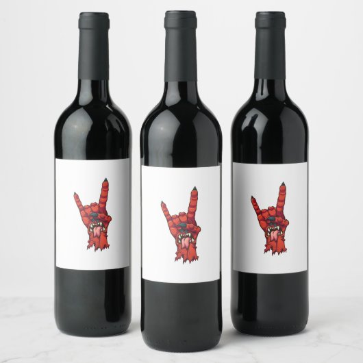 悪魔の角 ワインラベル (ボトル)
