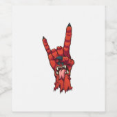 悪魔の角 ワインラベル (シングルラベル)