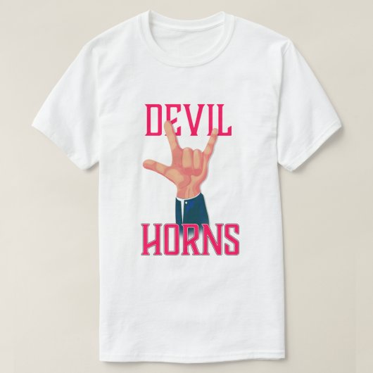 悪魔の角 Tシャツ (デザイン正面)