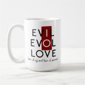 悪魔の赤いスイッチがオフに切り替わる恋 コーヒーマグカップ (左)