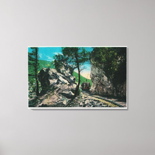 悪魔の門、ローエマウン。カリフォルニア州ローエ キャンバスプリント (正面)