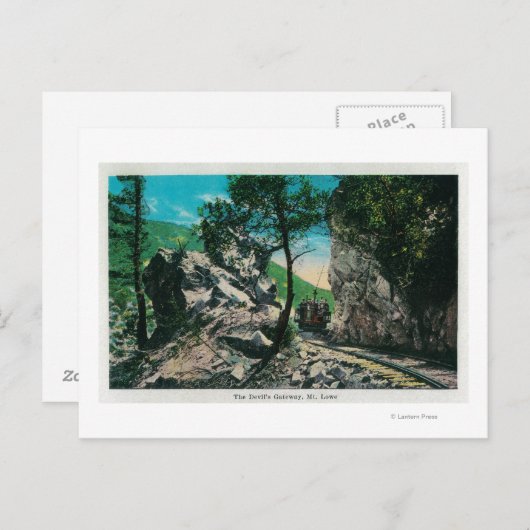 悪魔の門、ローエマウン。カリフォルニア州ローエ ポストカード (正面/裏面)