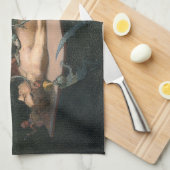 悪魔の霊が見える死の近い体験 キッチンタオル (四つ折り)