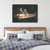 悪魔の霊が見える死の近い体験 キャンバスプリント (インサイチュ (寝室))