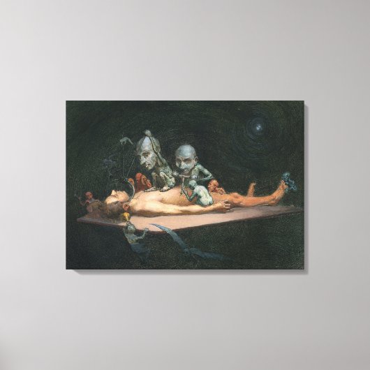 悪魔の霊が見える死の近い体験 キャンバスプリント (正面)