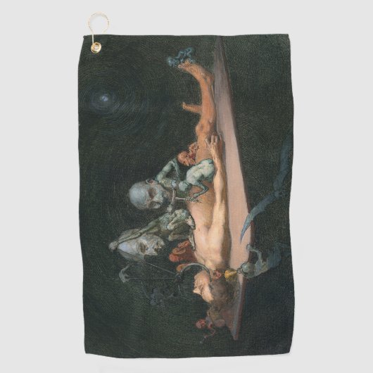 悪魔の霊が見える死の近い体験 ゴルフタオル (正面)