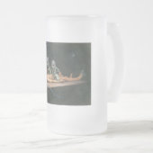 悪魔の霊が見える死の近い体験 フロストグラスビールジョッキ (正面右)